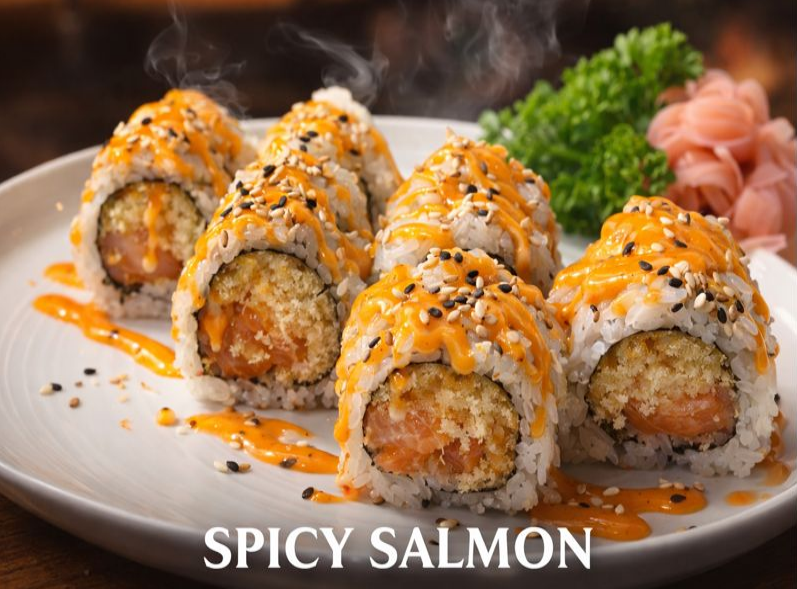 Spicy Salmon, still steaming.